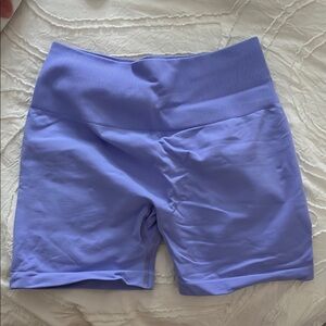 AUROLA Purple Bike Shorts High Waist Compression